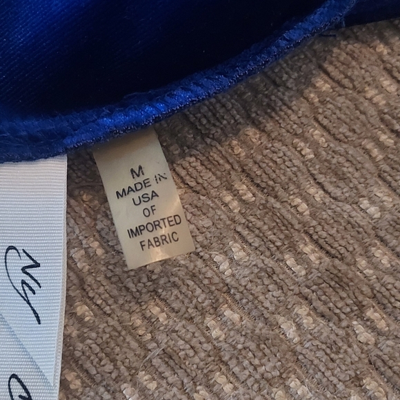 Blue Velvet Dress - Picture 6 of 8